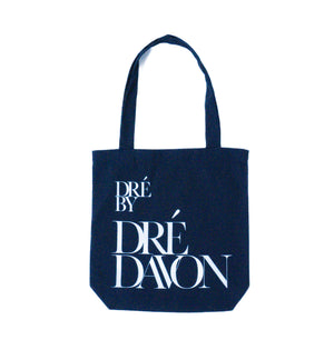 Navy Signature Logo Tote Bag