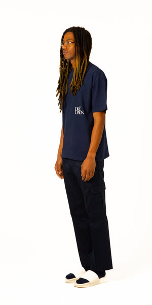 Signature Navy Logo Tee